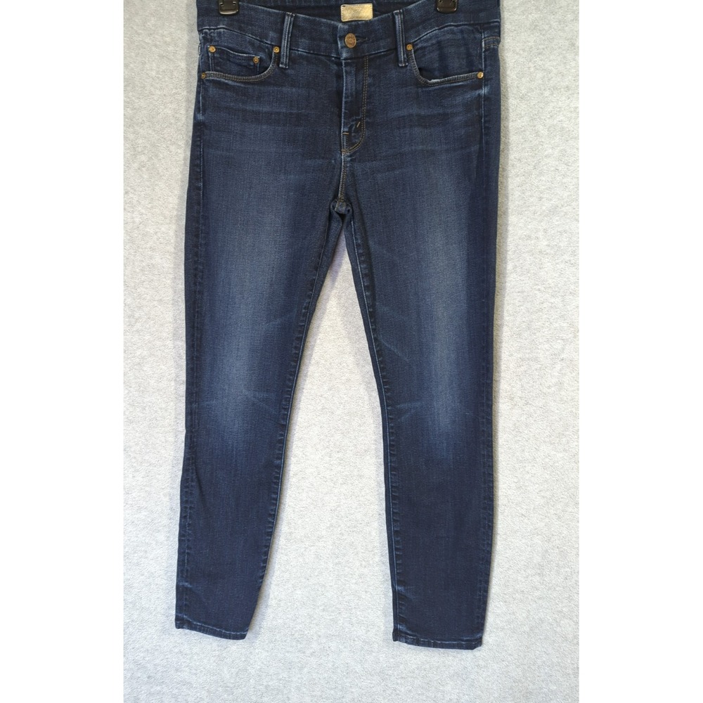 Mother The Looker Crop Jeans 29 Indigo Ink & Paper Easy Chic Boho Appeal